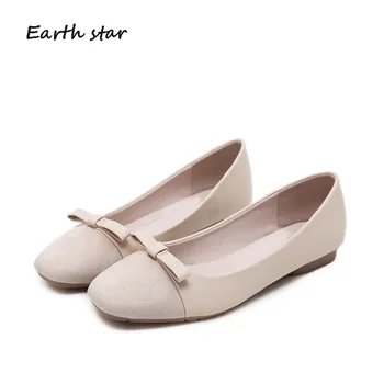 EARTH STAR Shoes Women Brand Shallow Flats Silp On Office Lady chaussure Autumn Female Square Toe footware Soft Girl Shoes Soft
EARTH STAR Shoes Women Brand Shallow Flats Silp On Office Lady chaussure Autumn Female Square Toe footware Soft Girl Shoes Soft
