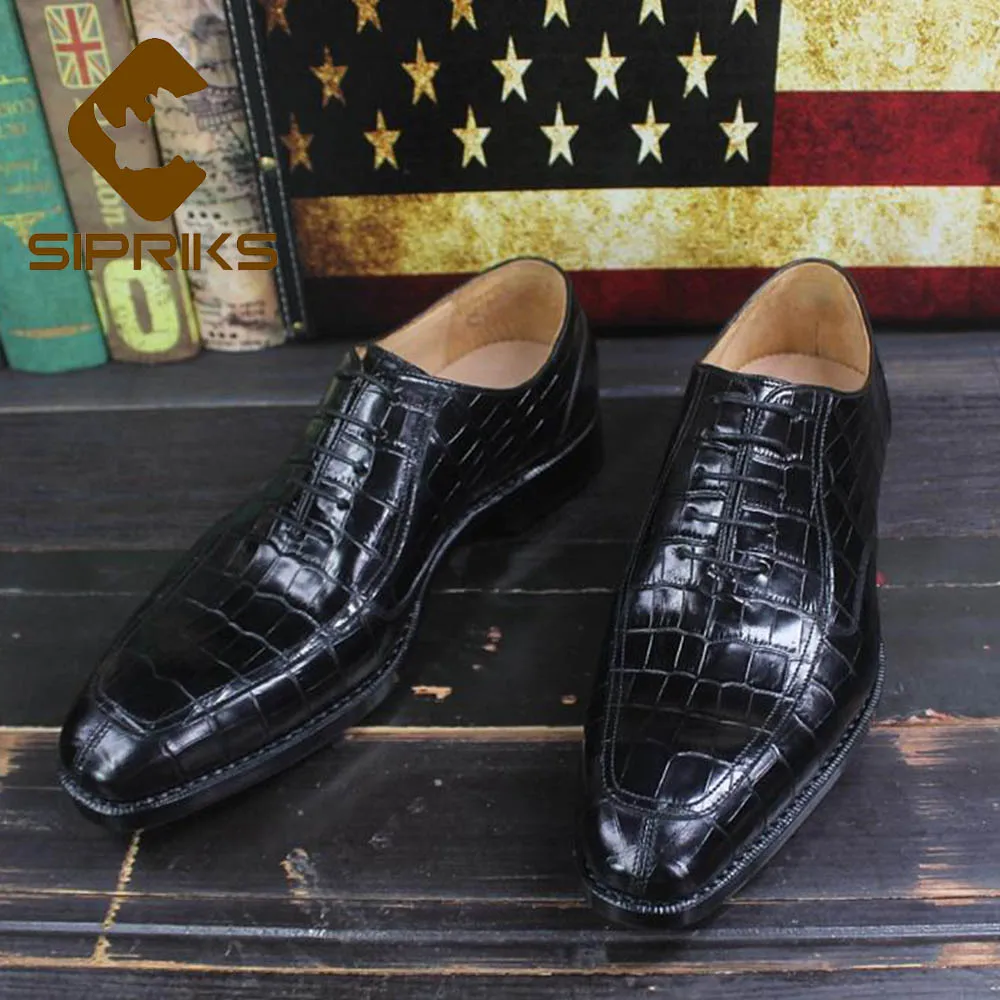 Sipriks Brands Printed Crocodile Shoes Black Mens Sewing Welted Dress Shoes Boss Business Office Gents Social Oxfords Shoes 46
Sipriks Brands Printed Crocodile Shoes Black Mens Sewing Welted Dress Shoes Boss Business Office Gents Social Oxfords Shoes 46