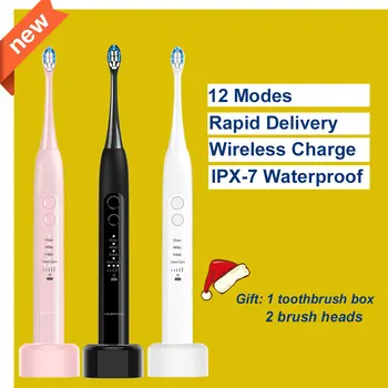Powerful 31000 times/min Sonic Electric Toothbrush Timer Eight DuPont Heads Ultrasonic Whitening Teeth Wireless Oral Hygiene
Powerful 31000 times/min Sonic Electric Toothbrush Timer Eight DuPont Heads Ultrasonic Whitening Teeth Wireless Oral Hygiene