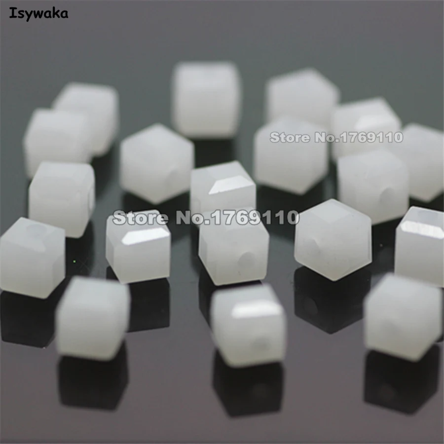 Isywaka 100pcs Cube 4mm Solid White Color Square Austria Crystal Beads Glass Beads Loose Spacer Bead for DIY Jewelry Making
Isywaka 100pcs Cube 4mm Solid White Color Square Austria Crystal Beads Glass Beads Loose Spacer Bead for DIY Jewelry Making