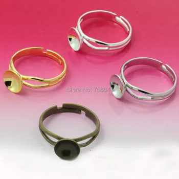 Blank Ring Settings with 8mm 10mm Circle Bezel Beads Caps Cabochons Rings Bases Crafts DIY Findings Multi-color Plated
Blank Ring Settings with 8mm 10mm Circle Bezel Beads Caps Cabochons Rings Bases Crafts DIY Findings Multi-color Plated