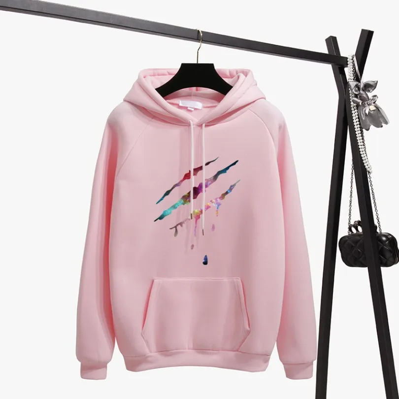 Autumn Winter Fashion Pink Hoodies Women Casual Sweatshirts Long Sleeve Loose Pocket Pullover Starry Sky Scratch Clothes Female
Autumn Winter Fashion Pink Hoodies Women Casual Sweatshirts Long Sleeve Loose Pocket Pullover Starry Sky Scratch Clothes Female