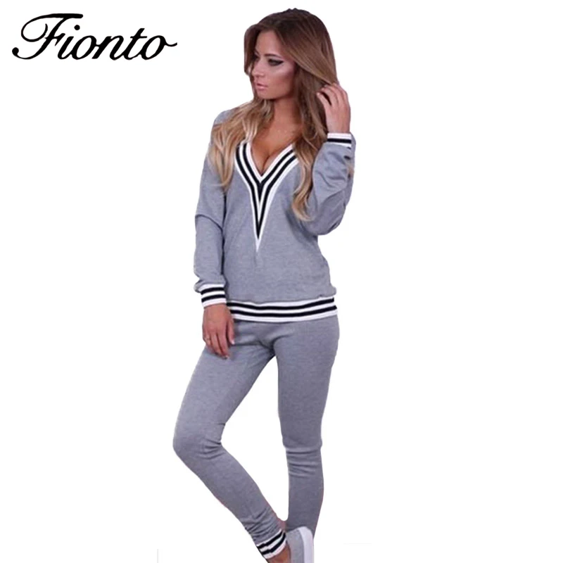 FIONTO Spring Autumn Two Piece Sets Women Stripe Sweatshirt Pant Suits Elastic Waist Pant Warm Pullovers Tracksuit Outfits F2330
FIONTO Spring Autumn Two Piece Sets Women Stripe Sweatshirt Pant Suits Elastic Waist Pant Warm Pullovers Tracksuit Outfits F2330