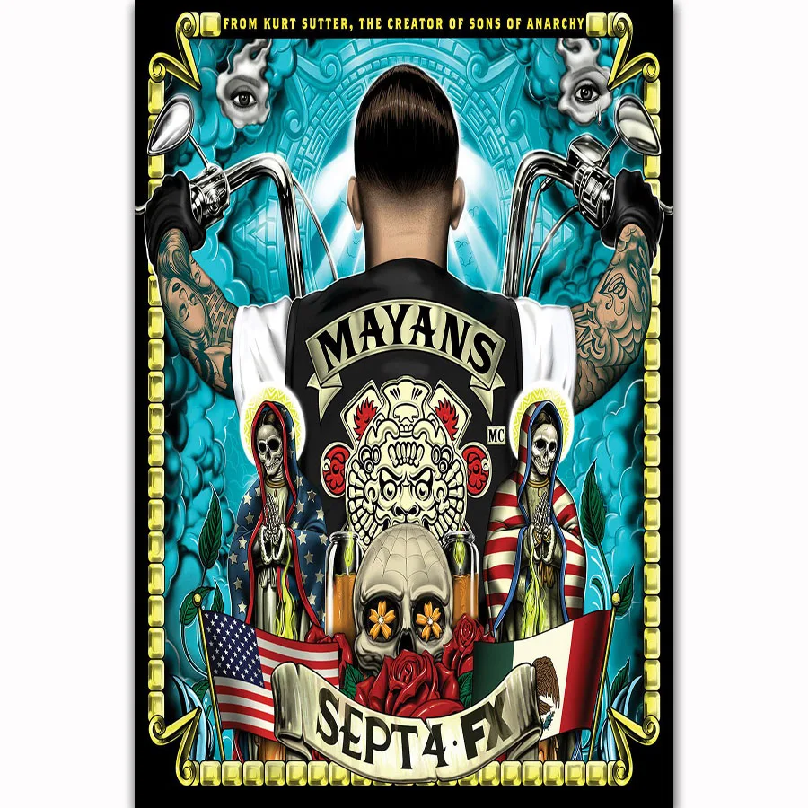 FX1680 Mayans MC New TV Series Show Hot New 2018 Season Movie Custom Poster Art Silk Light Canvas Home Room Wall Printing Decor
FX1680 Mayans MC New TV Series Show Hot New 2018 Season Movie Custom Poster Art Silk Light Canvas Home Room Wall Printing Decor
