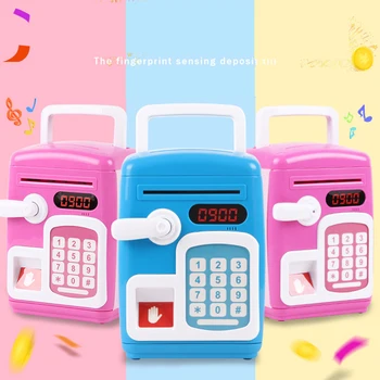 Creative Fingerprint Automatic money Electronic Piggy Bank Savings toy Cash Coin Saving For Kids Birthday Christmas Gift 
Creative Fingerprint Automatic money Electronic Piggy Bank Savings toy Cash Coin Saving For Kids Birthday Christmas Gift