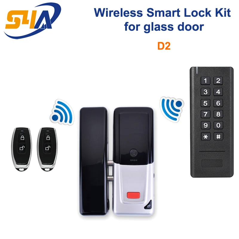 433MHz Wireless door lock with with wireless RFID Access Control Keypad for glass door use
433MHz Wireless door lock with with wireless RFID Access Control Keypad for glass door use