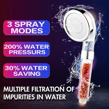 New 3-Function Adjustable Jetting Shower Head High Pressure Saving water Anion Filter SPA Nozzle Bathroom Shower Bath Head
New 3-Function Adjustable Jetting Shower Head High Pressure Saving water Anion Filter SPA Nozzle Bathroom Shower Bath Head