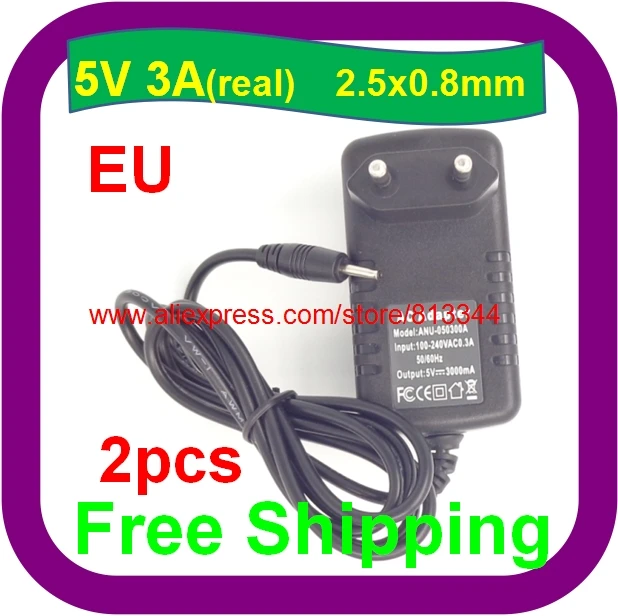 2pcs Free Shipping 5V 3A Charger Power Supply Adapter for Quad Core Tablet PC DC 2.5x0.8mm
2pcs Free Shipping 5V 3A Charger Power Supply Adapter for Quad Core Tablet PC DC 2.5x0.8mm