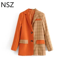 oranje blazer dames