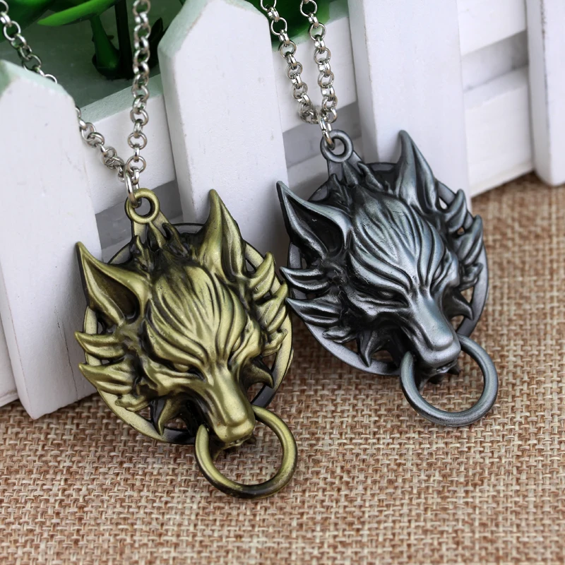 Cospaly Game Jewelry Final Fantasy Wolf Head Pendant Necklaces Alloy Pendant Link Chain Necklace jewelry Gift for men women
Cospaly Game Jewelry Final Fantasy Wolf Head Pendant Necklaces Alloy Pendant Link Chain Necklace jewelry Gift for men women