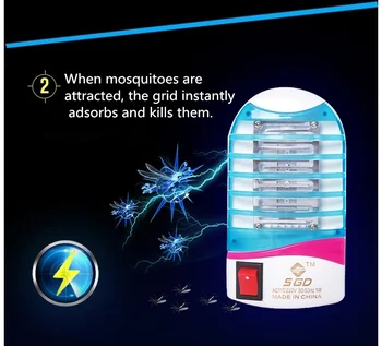 Lamp LED Insect Mosquito Repeller Killer Fly Bug Insect Night Housefly 1Pcs European Plug 220V Socket Electric Mini Mosquito
Lamp LED Insect Mosquito Repeller Killer Fly Bug Insect Night Housefly 1Pcs European Plug 220V Socket Electric Mini Mosquito