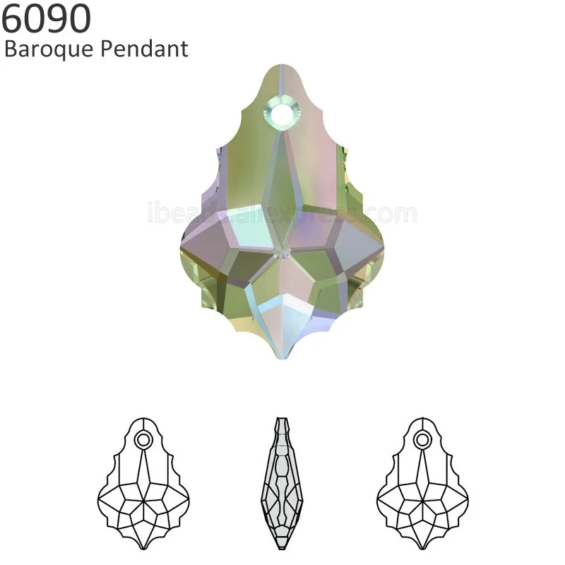 (1 piece) 100% Original Crystal from Swarovski 6090 Baroque Pendant Austrian Rhinestone loose beads for DIY jewelry making
(1 piece) 100% Original Crystal from Swarovski 6090 Baroque Pendant Austrian Rhinestone loose beads for DIY jewelry making