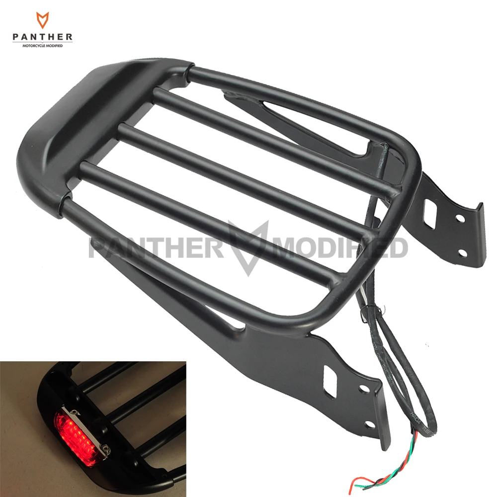 Motorcycle Two-Up Luggage Rack With LED Light case for Harley Sportster XL XL883 883 1200 Dyna Softial 1984-2017
Motorcycle Two-Up Luggage Rack With LED Light case for Harley Sportster XL XL883 883 1200 Dyna Softial 1984-2017