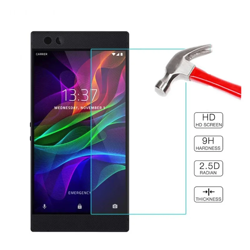 2PCS Smartphone Tempered Glass 9H Protective Film Screen Protector mobile phone for Razer Phone 2 Phone2 glass cover
2PCS Smartphone Tempered Glass 9H Protective Film Screen Protector mobile phone for Razer Phone 2 Phone2 glass cover
