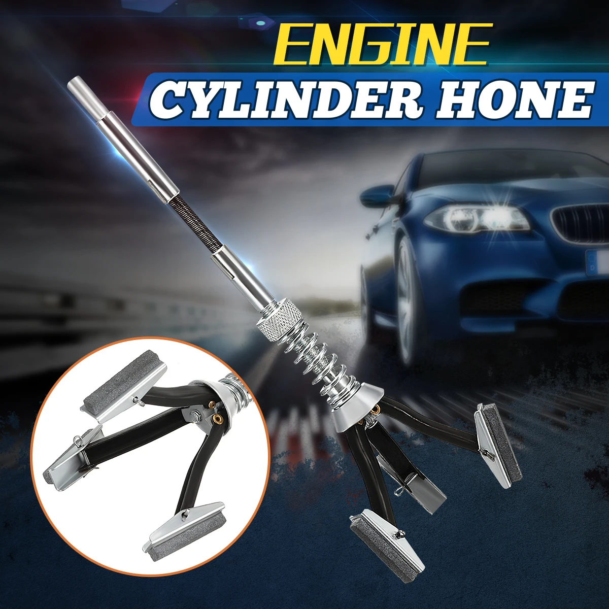 New 19mm - 62mm Bore Honing Tool Engine Brake Cylinder Hone Flex Shaft Hand Tool Cylinder Replacement Part Auto Engine Component
New 19mm - 62mm Bore Honing Tool Engine Brake Cylinder Hone Flex Shaft Hand Tool Cylinder Replacement Part Auto Engine Component