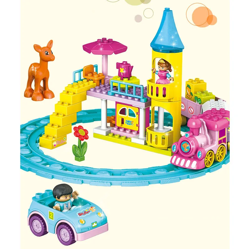 Large particles Building Blocks girl dream track train building blockLarge Educational Toy Compatible withDuplo Christmas
Large particles Building Blocks girl dream track train building blockLarge Educational Toy Compatible withDuplo Christmas