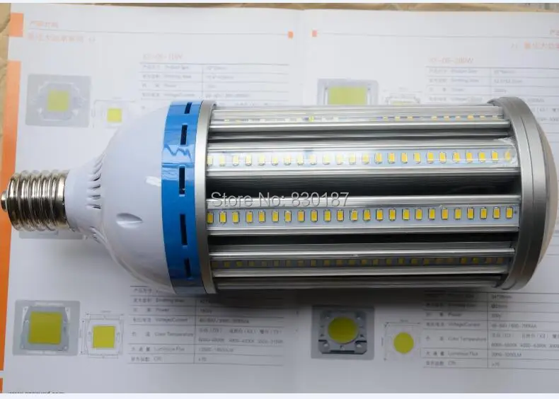 100W Led Corn Light 85-265V E40 Led Bule Lights SMD 5630 Shopping Malls Exhibition Halls Factory Professional Lighting CE RoHS
100W Led Corn Light 85-265V E40 Led Bule Lights SMD 5630 Shopping Malls Exhibition Halls Factory Professional Lighting CE RoHS