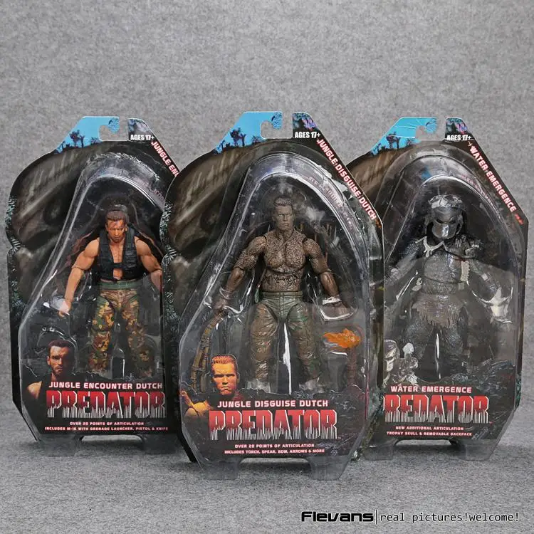 NECA Predators 25th Predator Water Emergence Jungle Disguise Encounter Dutcch PVC Action Figure Collectible Model Toy 7" 18cm
NECA Predators 25th Predator Water Emergence Jungle Disguise Encounter Dutcch PVC Action Figure Collectible Model Toy 7" 18cm
