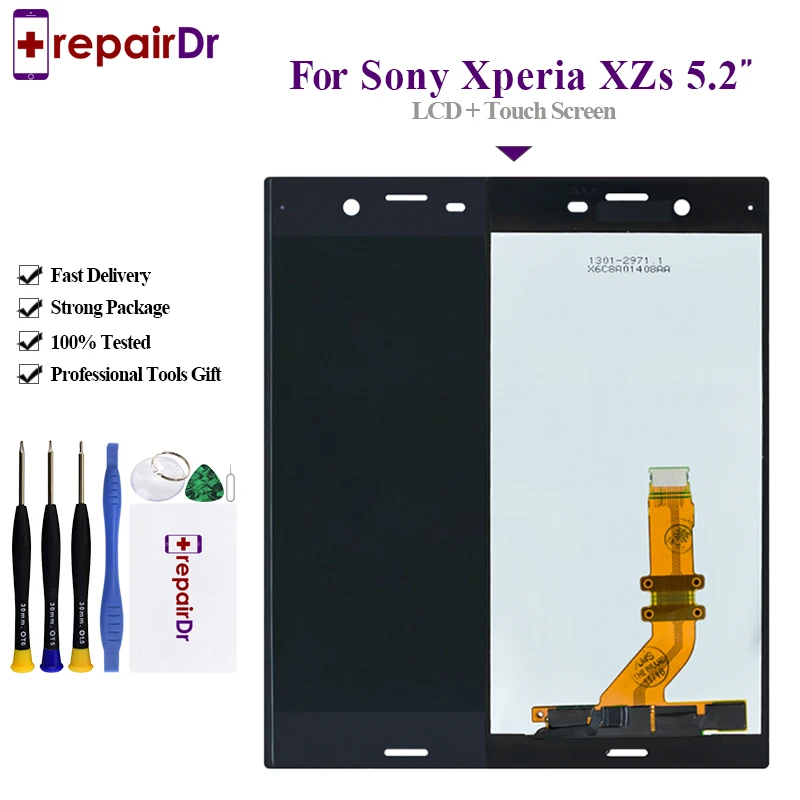 

No Dead Pixel For Sony Xperia XZs G8231 G8232 Lcd Display Touch Screen Digitizer Assembly Replacement 5.2" For Sony XZs Lcd