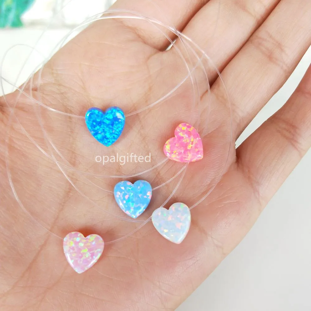 (1pc/lot)Top selling 10mm Heart Opal Pendant Necklace synthetic opal Heart Necklace Transparent Nylon Choker Necklaces For Women
(1pc/lot)Top selling 10mm Heart Opal Pendant Necklace synthetic opal Heart Necklace Transparent Nylon Choker Necklaces For Women
