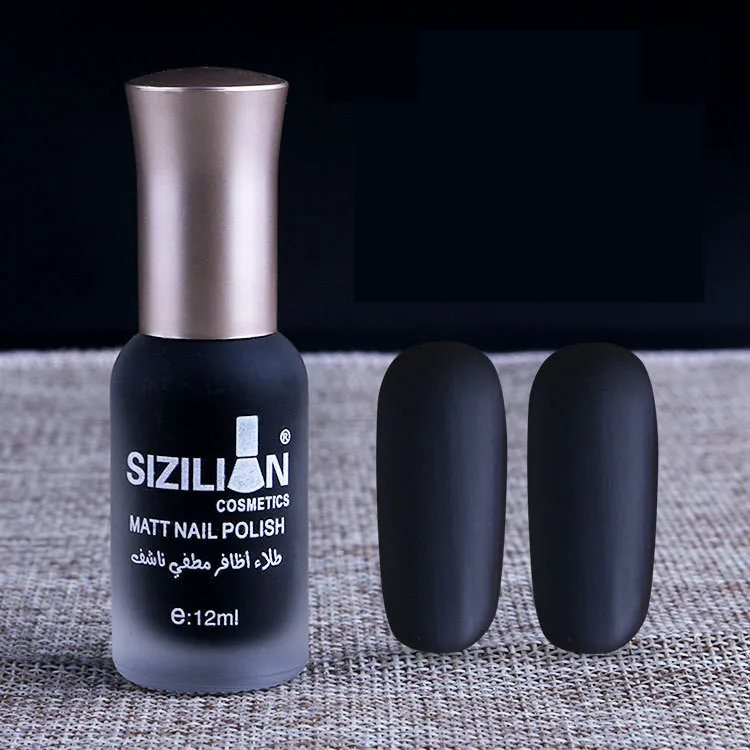 1 Bottle 12ml Black Matte Dull Fast-dry Nail Polish Manicure Nail Art Varnish Lacquer Nail Color
1 Bottle 12ml Black Matte Dull Fast-dry Nail Polish Manicure Nail Art Varnish Lacquer Nail Color