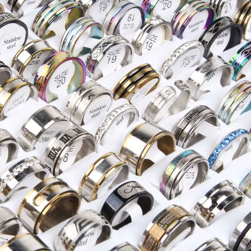 New Wholesale 100pcs/lot men's women's jesus bible cross spanish mix styles fashion stainless steel Jewelry Rings Gifts
New Wholesale 100pcs/lot men's women's jesus bible cross spanish mix styles fashion stainless steel Jewelry Rings Gifts