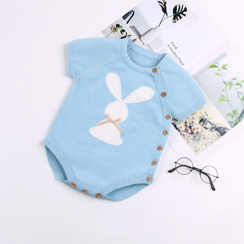 Easter Rabbit Knitted Baby Girl Bunny Bodysuits Summer Short Sleeves Newborns Bebes Onesie Clothes Toddler Kids Coveralls 0-18M
Easter Rabbit Knitted Baby Girl Bunny Bodysuits Summer Short Sleeves Newborns Bebes Onesie Clothes Toddler Kids Coveralls 0-18M