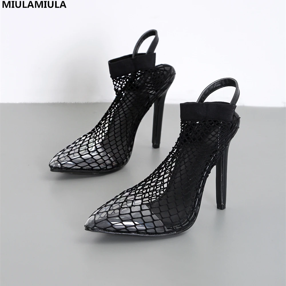 MIULAMIULA Brand Designers 2019 Summer Sexy Black Air Mesh High Thin Heels Woman Gladiator Shoes Back Strap Lady Sandals 35-40
MIULAMIULA Brand Designers 2019 Summer Sexy Black Air Mesh High Thin Heels Woman Gladiator Shoes Back Strap Lady Sandals 35-40