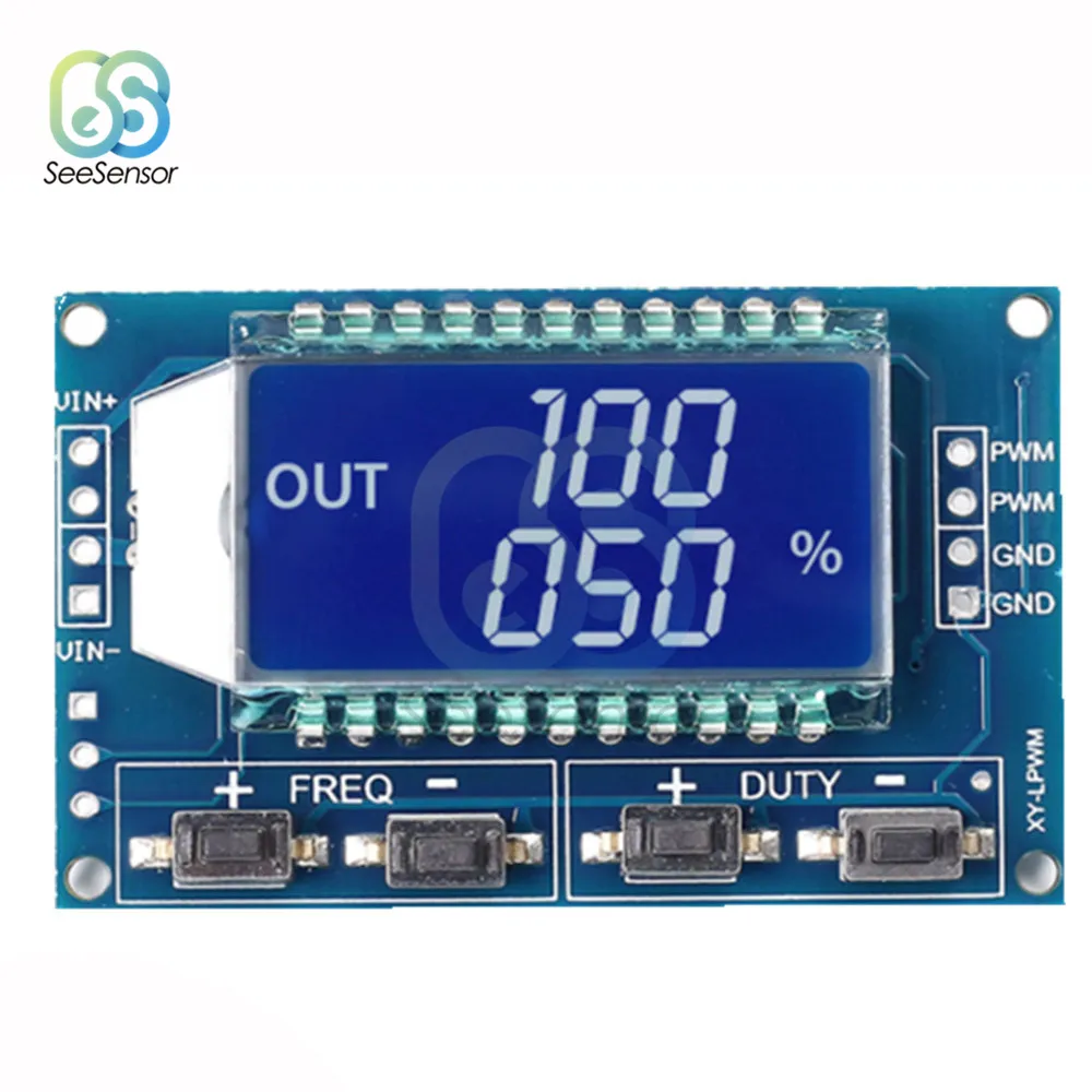 Signal Generator PWM Pulse Frequency Duty Cycle Adjustable Module LCD Display 1Hz-150Khz 3.3V-30V PWM Board Module
Signal Generator PWM Pulse Frequency Duty Cycle Adjustable Module LCD Display 1Hz-150Khz 3.3V-30V PWM Board Module
