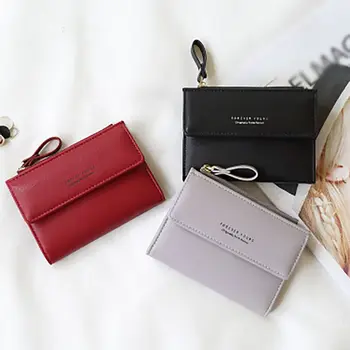 Women Matte Leather Small Wallet PU Leather Short Letter Purse Solid Hasp Purse Credit Holder Multi Card Slots Bifold Wallet
Women Matte Leather Small Wallet PU Leather Short Letter Purse Solid Hasp Purse Credit Holder Multi Card Slots Bifold Wallet