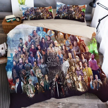 3D Game of Thrones group photo Printed Black Duvet Cover Set 3 Piece 2 Pillowcase Fantasy Theme Boys Bedding Set Home Textile
3D Game of Thrones group photo Printed Black Duvet Cover Set 3 Piece 2 Pillowcase Fantasy Theme Boys Bedding Set Home Textile