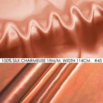 100% SILK CHARMEUSE SATIN 114cm width 19momme/100% Pure Mulberry Silk Fabric/China Wedding Dress Fabric Suppliers-NO 45 Coral
100% SILK CHARMEUSE SATIN 114cm width 19momme/100% Pure Mulberry Silk Fabric/China Wedding Dress Fabric Suppliers-NO 45 Coral