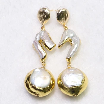 3 Pairs Wholesale pearls earrings Gold color plated stone earrings Natural pearls long earrings gift for lady 9080
3 Pairs Wholesale pearls earrings Gold color plated stone earrings Natural pearls long earrings gift for lady 9080