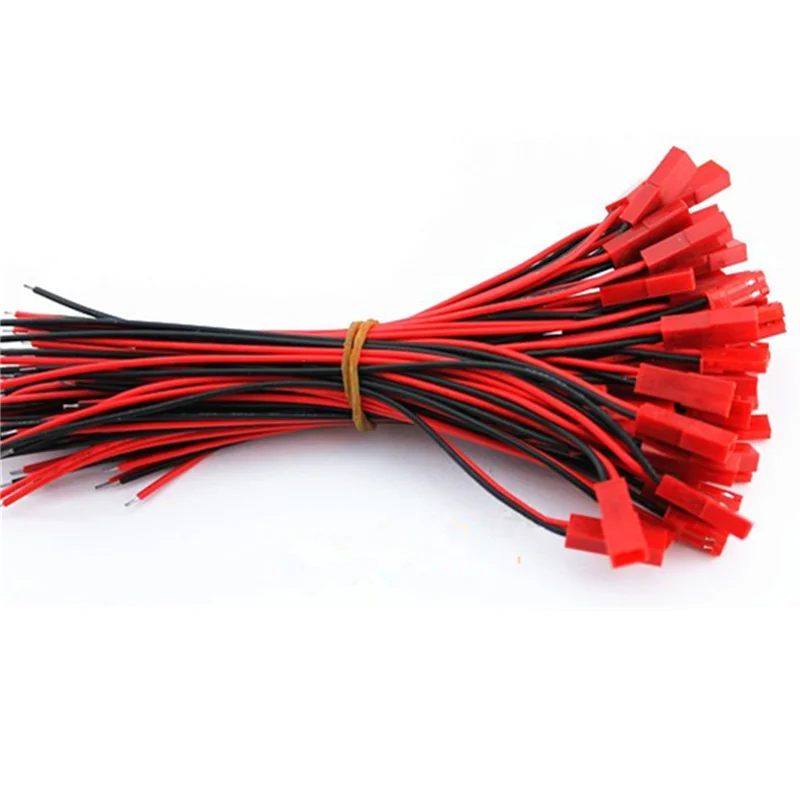 

10pairs Wholesale rc helicopter parts 100mm JST Connector Plug for RC Lipo Battery With Connect Cable For RC BEC ESC Battery