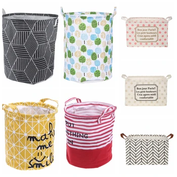 Cotton Linen Laundry Storage Basket Dirty Clothes Toys Organizer Barrel Home Storage Basket for Toys Underwear Sundries
Cotton Linen Laundry Storage Basket Dirty Clothes Toys Organizer Barrel Home Storage Basket for Toys Underwear Sundries