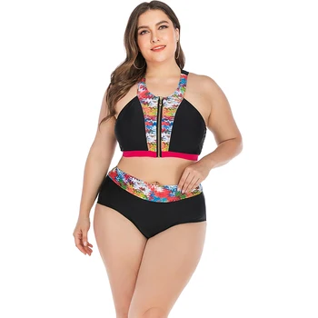 Womens Plus Size Bikini Set High Waist Swimsuit Floral Print Zipper Front Swimwear Padded Push Up Bathing Suit Beachwear L~XXXXL
Womens Plus Size Bikini Set High Waist Swimsuit Floral Print Zipper Front Swimwear Padded Push Up Bathing Suit Beachwear L~XXXXL