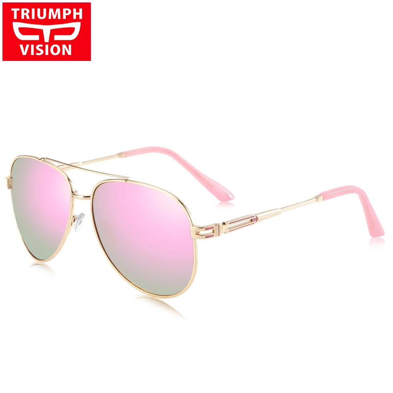 TRIUMPH VISION Pink Mirror Ladies Sunglasses Men Unisex Brand 2017 Metal Pilot Sun Glasses For Women Color Lens Shades Lunette
TRIUMPH VISION Pink Mirror Ladies Sunglasses Men Unisex Brand 2017 Metal Pilot Sun Glasses For Women Color Lens Shades Lunette