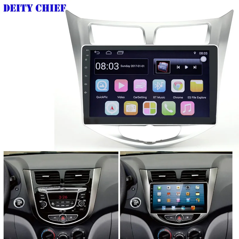 for Hyundai Solaris Verna accent 10.1inch Android Car multimedia player radio 2din 10.1'' Quad Core GPS Navigation DVR MP5
for Hyundai Solaris Verna accent 10.1inch Android Car multimedia player radio 2din 10.1'' Quad Core GPS Navigation DVR MP5