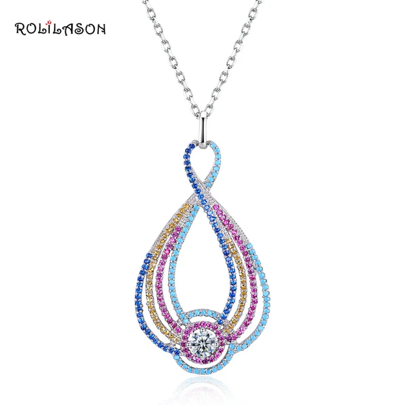 6.3g925 sterling silver color crystal necklace pendant simple and generous SP65
6.3g925 sterling silver color crystal necklace pendant simple and generous SP65