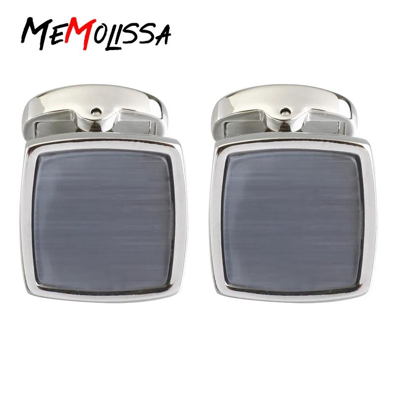 MeMolissa Luxury Shirt Cufflinks for mens Brand cuff button Gray Color Opals Square cuff links High Quality abotoaduras Jewelry
MeMolissa Luxury Shirt Cufflinks for mens Brand cuff button Gray Color Opals Square cuff links High Quality abotoaduras Jewelry