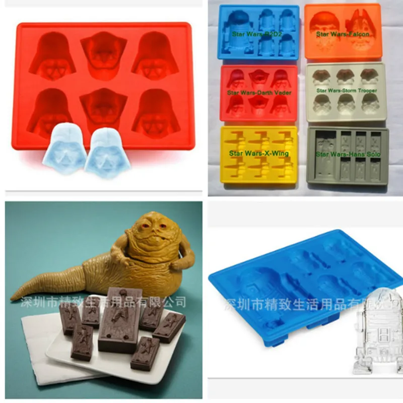 6 styles Creative Silicone Star Wars Darth Vader Ice Cube Tray Mold Cookies Chocolate Soap Baking Kitchen Tool
6 styles Creative Silicone Star Wars Darth Vader Ice Cube Tray Mold Cookies Chocolate Soap Baking Kitchen Tool