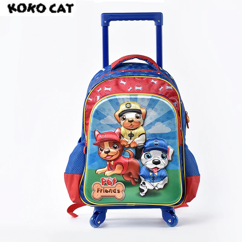 Cartoon 3D Kids Children School Trolley Bag Cute Dog Bags Boys Bookbag School Trolley Bag for Teens Boys Student Schoolbag
Cartoon 3D Kids Children School Trolley Bag Cute Dog Bags Boys Bookbag School Trolley Bag for Teens Boys Student Schoolbag