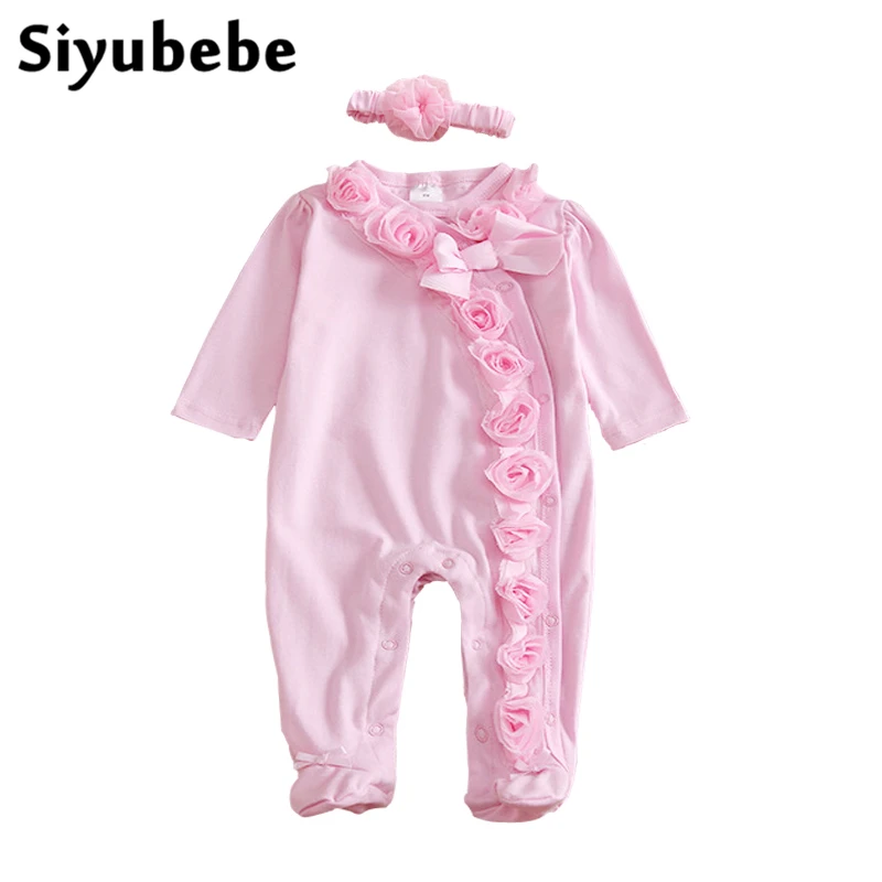 Newborn Baby Girl Clothes Set Princess Lace Foral Romper With Headband Long Sleeve Jumpsuit Cotton Infant Ropa Bebe Girl Rompers
Newborn Baby Girl Clothes Set Princess Lace Foral Romper With Headband Long Sleeve Jumpsuit Cotton Infant Ropa Bebe Girl Rompers