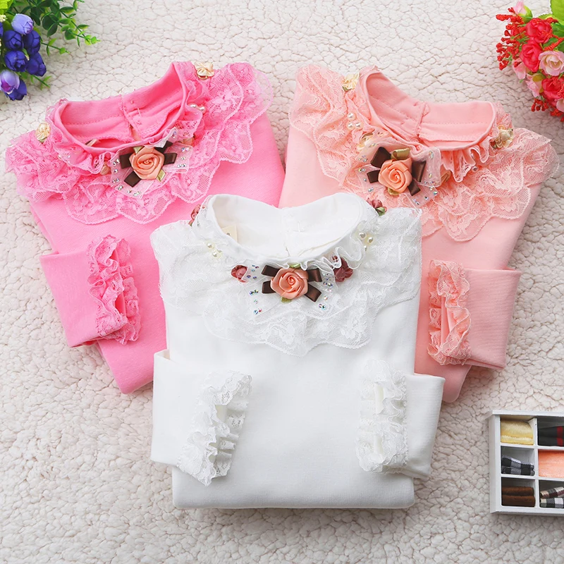 Autumn Kids Girls T-shirt Long Sleeve Cotton Winter 2017 Warm Flower Tops Children Bottoming Add Wool Tee Shirts Teenage Blouses
Autumn Kids Girls T-shirt Long Sleeve Cotton Winter 2017 Warm Flower Tops Children Bottoming Add Wool Tee Shirts Teenage Blouses
