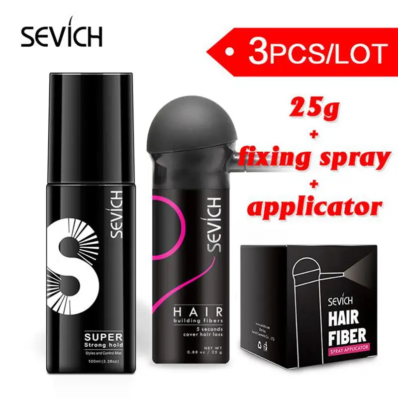 sevich hair fiber one kit 4pcs hair loss product growth building fiber 25g spray applicator pump hair hold spray comb hairline
sevich hair fiber one kit 4pcs hair loss product growth building fiber 25g spray applicator pump hair hold spray comb hairline