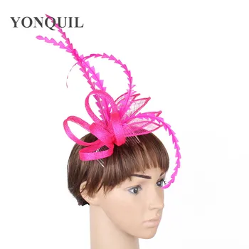 Top quailty bride decoration fascinator hot pink sinamay fascinator feather wedding hats for race holiday show all season XMF404
Top quailty bride decoration fascinator hot pink sinamay fascinator feather wedding hats for race holiday show all season XMF404