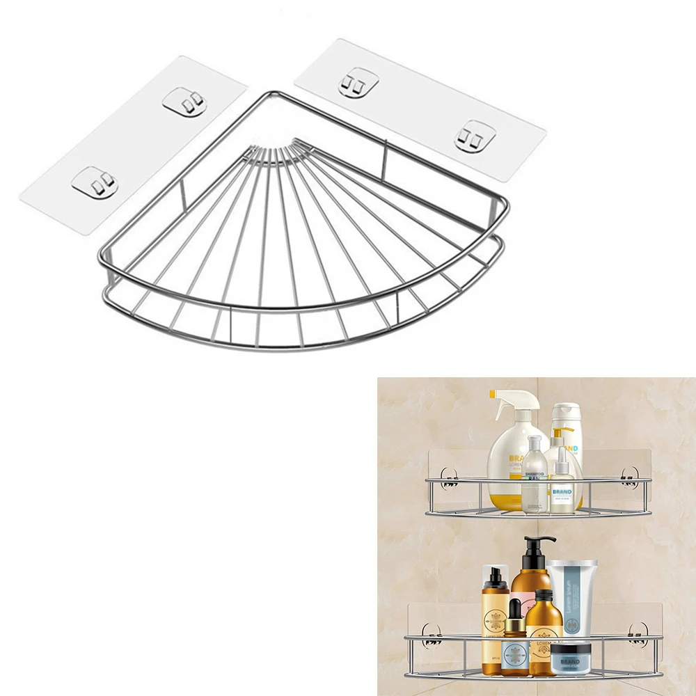 Triangle Bathroom Shower Rack Nails Free Corner Shelf Storage Wall Mounted for Toilet Kitchen 304 Stainless Steel No Drilling
Triangle Bathroom Shower Rack Nails Free Corner Shelf Storage Wall Mounted for Toilet Kitchen 304 Stainless Steel No Drilling