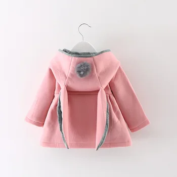 Winter Kids Girls Woolen Coat Pink Red Gray Hooded Rabbit Ear Toddler Overcoat Children Girls Winter Coat Fur Jacket Cotton
Winter Kids Girls Woolen Coat Pink Red Gray Hooded Rabbit Ear Toddler Overcoat Children Girls Winter Coat Fur Jacket Cotton