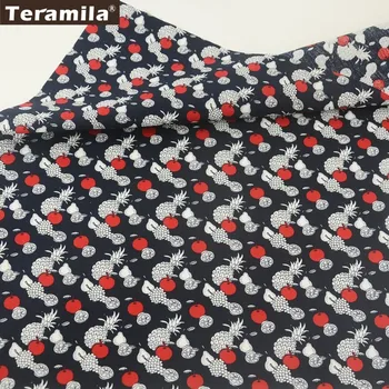 Teramila Cotton Poplin Fabric Black Printed Fruits Style Handwork Children's Cloth Shirt Fat Quarter Meter Textile Tildas CM
Teramila Cotton Poplin Fabric Black Printed Fruits Style Handwork Children's Cloth Shirt Fat Quarter Meter Textile Tildas CM