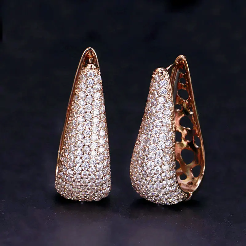 SINZRY JEWELRY ACCESSORY clear white Cubic zircon exaggerated drop earrings brilliant oval design creative earrings for women
SINZRY JEWELRY ACCESSORY clear white Cubic zircon exaggerated drop earrings brilliant oval design creative earrings for women